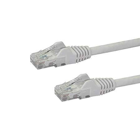 StarTech.com Cat6 Patch Cable 150' White Ethernet Cable Snagless RJ45 Cable Ethernet Cord Cat 6 Cable
