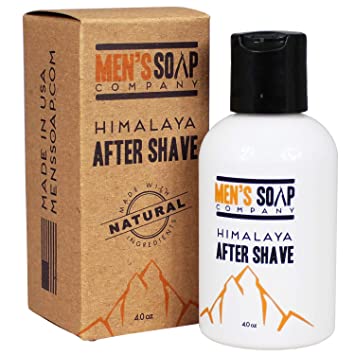 Aftershave for Men 4.0 oz After Shave Balm Made With Organic and Natural Vegan Plant Ingredients - Post Shave Lotion for Sensitive Skin Eliminates Razor Burns, Calms Irritation & Cools Skin, Himalaya