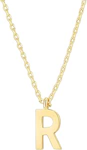 PAVOI 14K Gold Plated Initial Necklace | Letter Necklaces for Women