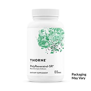 Thorne Research - PolyResveratrol-SR - Trans-Resveratrol Supplement for Healthy Aging - 60 Capsules