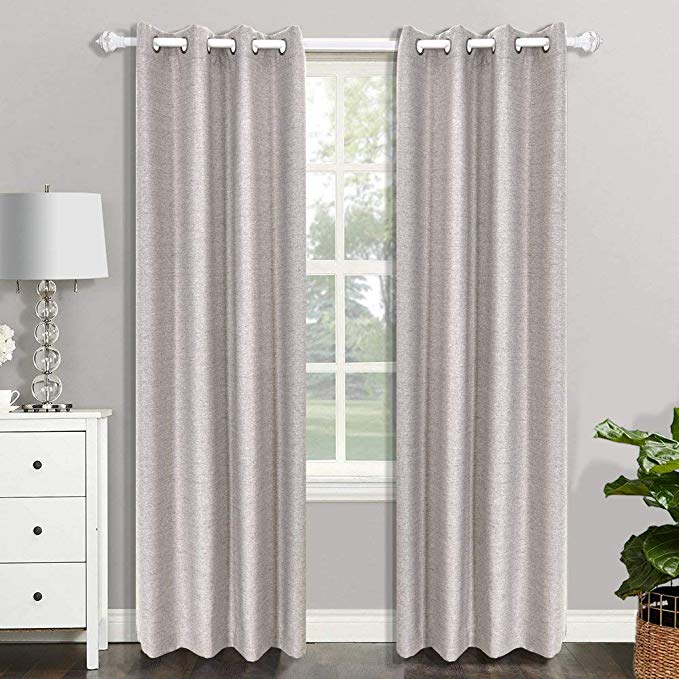 CSOFT Blackout Thermal Insulated Window Curtains(Valance) with Grommets top Darkening Drapes for Bedroom Living Room