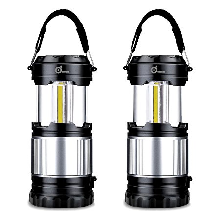 COB LED Lantern, Odoland 2-In-1 300 Lumen LED Camping Lantern Handheld Flashlights, Camping Gear Equipment for Outdoor Hiking, Camping Supplies, Emergencies, Hurricanes, Outages