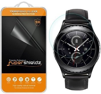 Supershieldz Tempered Glass Screen Protector for Samsung Gear S2 Classic -Crystal Clear - Retail Packaging