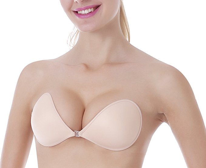 Self Adhesive Bra,Sticky Lite Silicone Invisible Push Up Bra Push Up with buckle