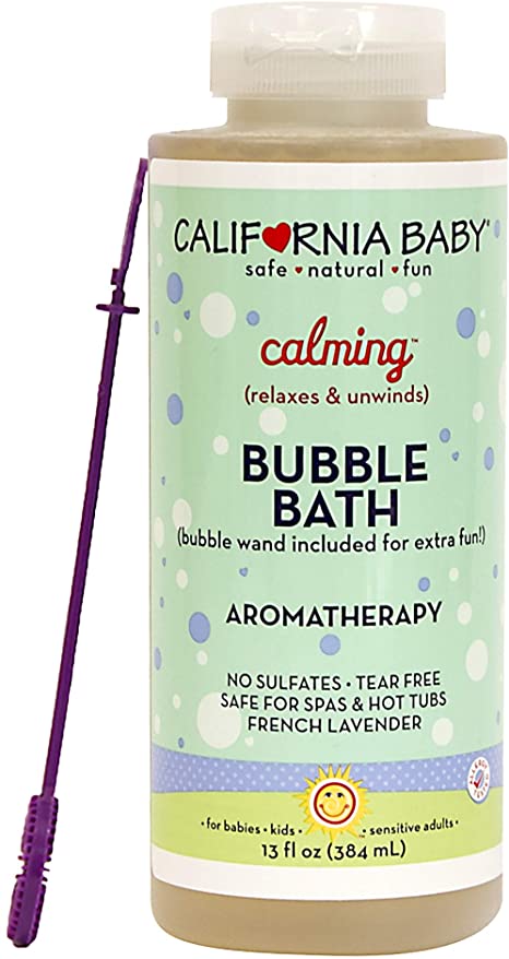 California Baby Bubble Bath - Calming, (13oz) Lavender & Clary sage Essential Oils Combine for a Light, Calming Scent—Perfect Before Bedtime.