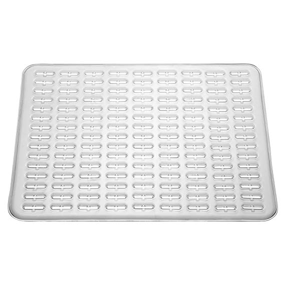 InterDesign Syncware Kitchen Sink Protector Mat Large, Clear