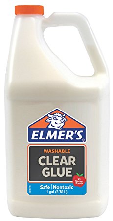 Elmer's Liquid School Glue, Clear, Washable, 1 Gallon, 1 Count - Great For Making Slime
