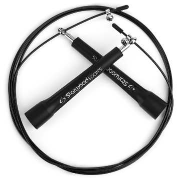 Jump Rope - Speed Rope - Easily Adjustable 10 Ft - Lightweight and Premium Quality - Steel Ball Bearings - Best for Crossfit MMA Boxing and Fitness - Suitable for Men and Women - Lifetime Guarantee