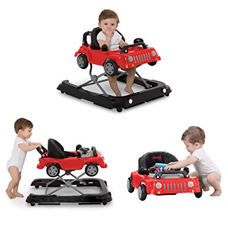 Jeep Classic Wrangler 3-in-1 Grow with Me Walker, Red