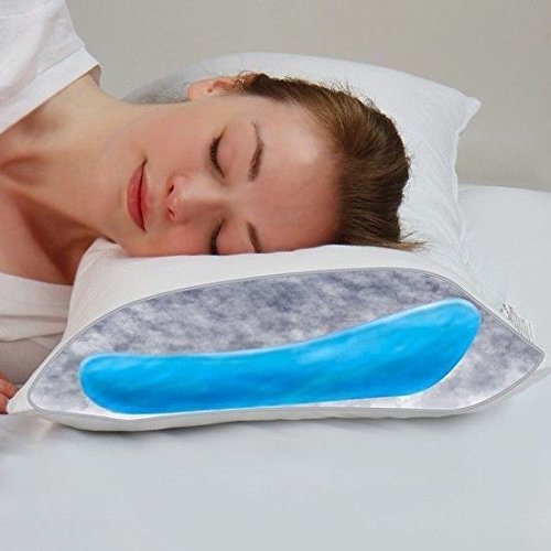 MediPro Waterbase Pillow- Chiropractor Recommended and Endorsed. Perfect Comfort Pillow with Water Based Bottom Supports Neck and Shoulders. Sleep Sound and Wake Up Refreshed.