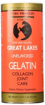 Great Lakes Unflavored Beef Gelatin, Kosher, 16 Ounce Can