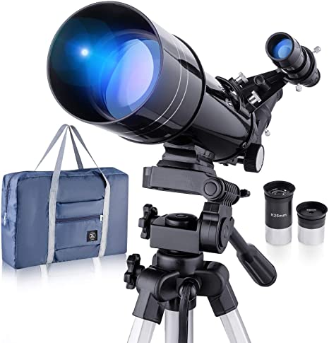 Refractive Professional Astronomical Telescope, HD high Magnification, Dual-use, Suitable for Adults or Children Beginners, Portable and Equipped with Tripod