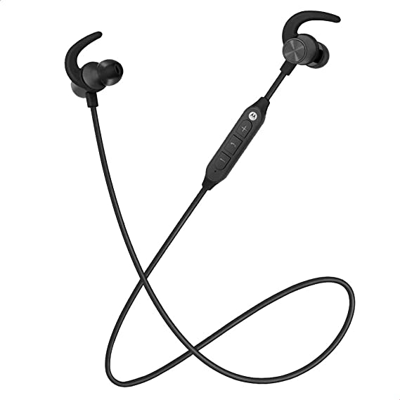 Motorola Verve Loop 105 Sports Wireless Bluetooth in Ear Neckband Headphone with Mic (Black)