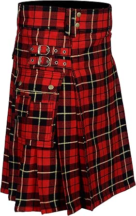 Tartan Utility Kilts for Men 8 Yard 13oz Kilt Available in Various Scottish Tartans