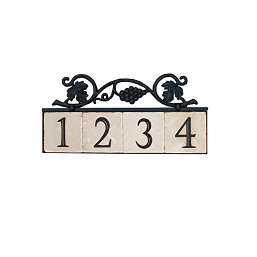NACH KA-GRAPES-4 House Address/Number Sign Plaque