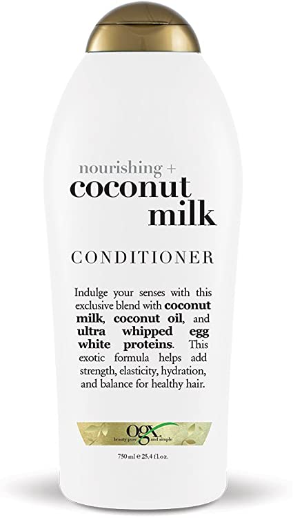 OGX Nourishing Conditioner, Coconut Milk, Salon Size, 25.4 Ounce