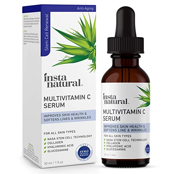 Vitamin C Serum for Face - Natural Anti Aging, Brightening & Hydrating Facial Care - Improves & Strengthens Skin Health - Nourishing Lines & Wrinkle Treatment - With Hyaluronic Acid & Collagen - 1 oz