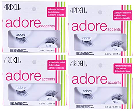 False Eyelashes Adore Accent Lash Ellie, 4 pack by Ardell