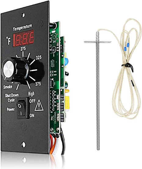 Hisencn Digital Thermostat Kit Barbecue Grill Replacement Parts for Traeger Pellet Wood Pellet Grills, Digital Thermometer Pro Controller