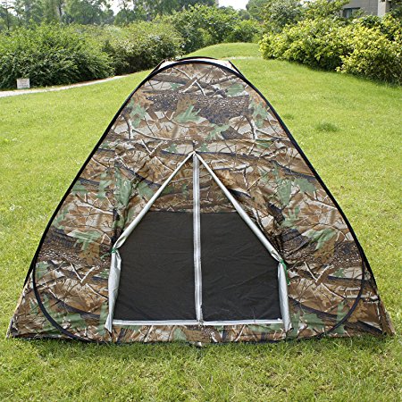 Gazelle Outdoors Camouflage Camping Hiking Easy Setup Instant Pop up Tent