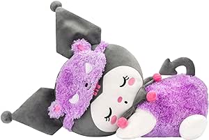 Hello Kitty Kuromi 18-inch Sleeping Plush - Officially Licensed Sanrio Product from Jazwares