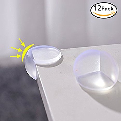 DOMIRE Baby Safety Proofing Caring Corners 12 Pack Clear Soft Guards Toddler Safe Protector
