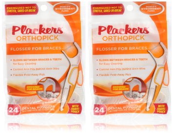 Plackers Orthopick Flosser for Braces/2pk