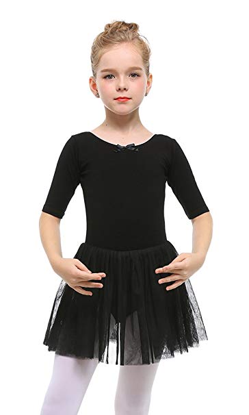 STELLE Toddler/Girls Cute Tutu Dress Leotard for Dance, Gymnastics and Ballet
