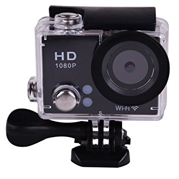 Acekool M8 HD Waterproof Outdoor WiFi Sports Camera Action (WiFi) Black