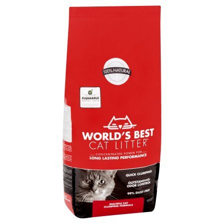 World's Best Cat Litter 28 lbs Odor Control Multiple Cat Clumping Formula
