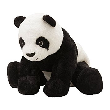 Ikea KRAMIG 902.213.18 Panda, Soft Toy, White, Black, 14.25 Inch, Stuffed Animla Plush Bear
