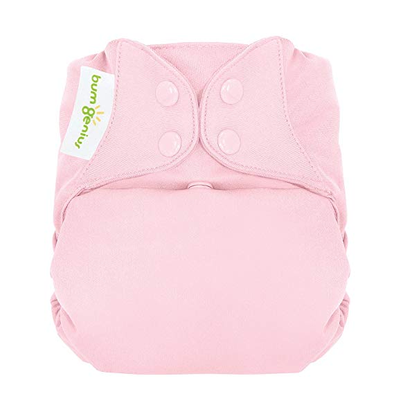 bumGenius Freetime All-in-One One-Size Snap Closure Cloth Diaper (Blossom)