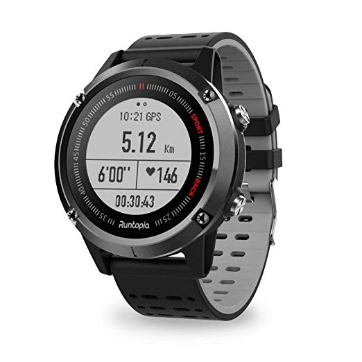 runtopia S1 Professional Outdoor Running GPS Watch with Heart Rate Monitor and Maps GPS Tracking Running for Entry Level Runners, Compatible with iOS and Android