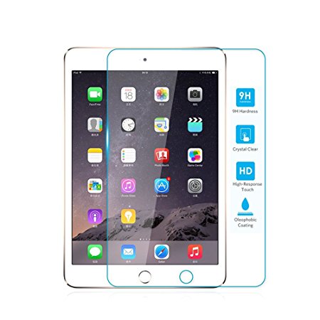 TNP iPad Mini 4 Screen Protector - Premium Ultra Clear High Definition HD 0.33mm 9H 2.5D Anti-Scratch Anti-Fingerprint Tempered Glass Screen Protector Guard for iPad Mini 4 2015 Release