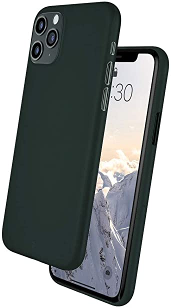 Caudabe Veil iPhone 11 Pro Max Ultra Thin Case with Micro-Etched Matte Texture for iPhone 11 Pro Max (Forest Green)