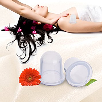 JungleArrow Silicone Cupping Set of 2 Cupping Therapy for Cellulite Body Massage Suction Cup Therapy