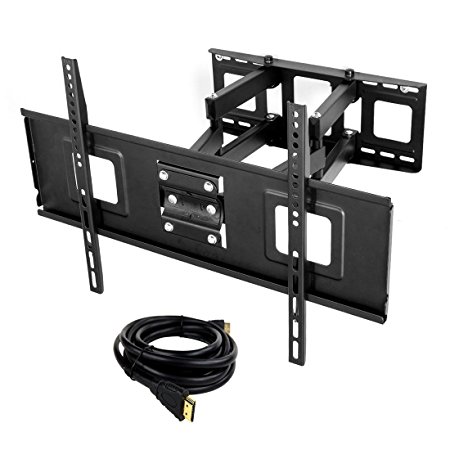 Fleximounts TV Wall Mount Full Motion Articulating Tilting Swivel for Most 32-65 inch TV