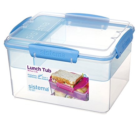 Sistema To Go Lunch Tub, 2.3 L - Assorted Colours