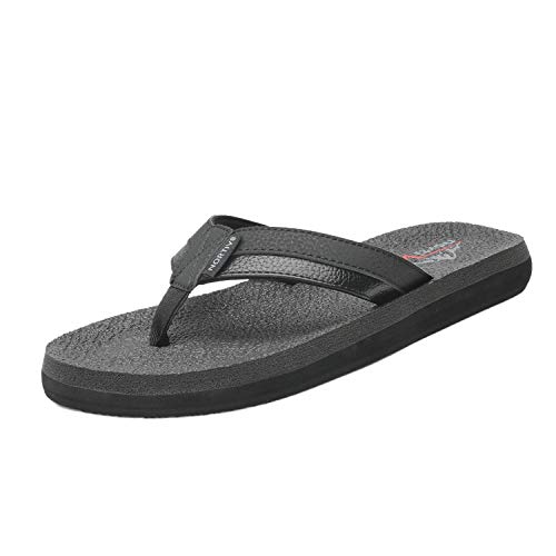 NORTIV 8 Men's Flip Flops Thong Sandals Comfortable Light Weight Beach Sandal