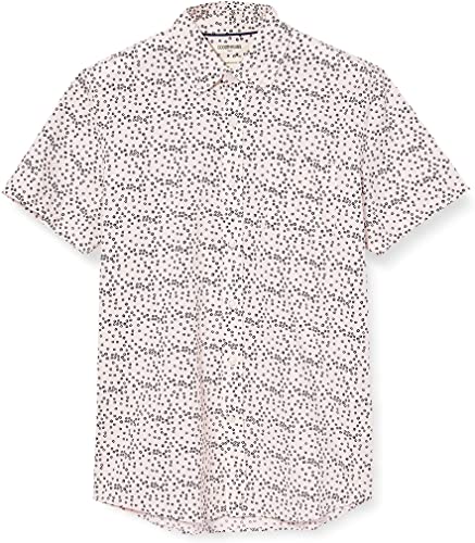 Amazon Brand - Goodthreads Men's Standard-Fit Short-Sleeve Printed Poplin Shirt