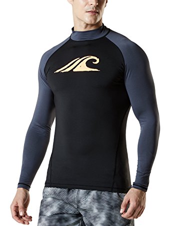 Tesla Men's UPF 50  Long Sleeve Rashguard T71 / MSR10 / MSR11 / MSR12