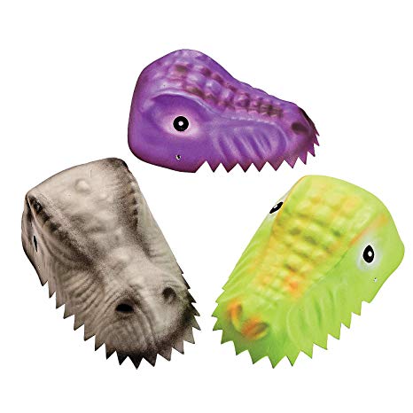 Molded Child's Dinosaur Foam Party Hats - 12 Pack Assorted Designs
