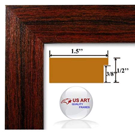 US Art 12x18 Elegant Custom 1.5 inch Cherry Maroon Wall Decor Picture Poster Photo Frame Wood Composite MDF #CHERRYMRN