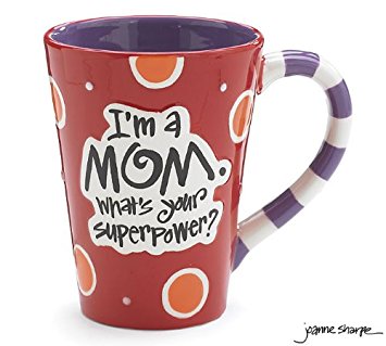 I'm A Mom, What's Your SuperPower?" 12oz Coffee Mug Great Gift for Mother