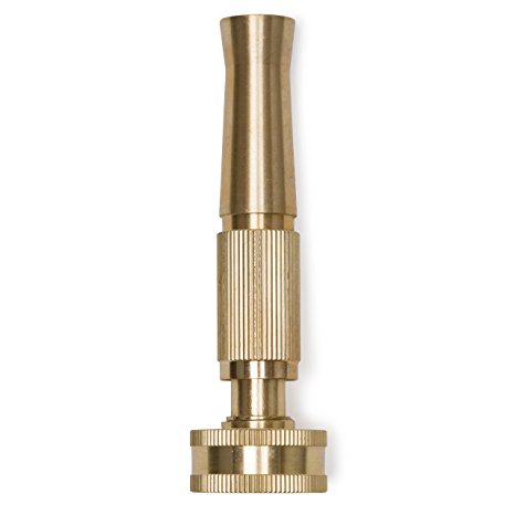 Morvat Solid Brass Heavy Duty Twist Brass Garden Hose Nozzle