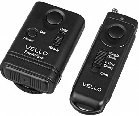 Vello FreeWave Wireless Remote Shutter Release for Canon w/3-Pin Connection with Canon EOS: 10D, 20D, 30D, 40D, 50D, 5D, 5D Mark II, 5D Mark III, 6D, 7D, 7D Mark II, 1D, 1D Mark II, 1D Mark II N, 1D Mark III, 1D Mark IV, 1Ds, 1Ds Mark II, 1Ds Mark III, 1D X and 1D C.