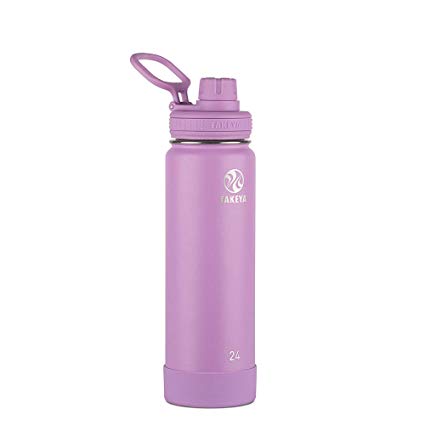 Takeya Insulated Stainless Steel Water Bottle (Lilac, 24 oz)