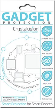 Crystalusion Liquid Glass Screen Protection for Cameras, Mobile Phones, Laptops, Tablets, TVs & Monitors