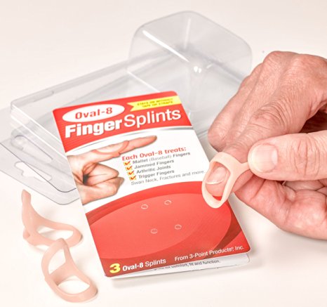Oval-8 Finger Splint Graduated Set - Sizes 4, 5, 6