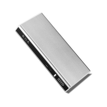 Gomeir External Battery Pack 20000 mAh Portable Charger Power Bank for iPhone, LG, HTC, Tablets and more (Silver)